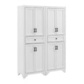Crosley Furniture Tara 2-Piece Pantry Set, Distressed White