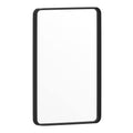 Flash Furniture Janinne Rectangle Wall Mirror - Matte Black Accent Mirror - 20" X 30" Vanity Mirror - For Bathroom, Vanity, Entryway, Dining Room, & Living Room