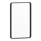 Flash Furniture Janinne Rectangle Wall Mirror - Matte Black Accent Mirror - 20" X 30" Vanity Mirror - For Bathroom, Vanity, Entryway, Dining Room, & Living Room
