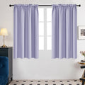 Deconovo Blackout Curtains For Bedroom–Thermal Insulated, Noise-Reducing, Energy-Efficient Drapes For Privacy & Soundproofing–Ideal For Parents, Seniors–42W X 45L Inch, Light Purple, 2 Panels