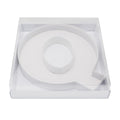 12Cardboard Letter Shaped Mache Decorative Strawberries Fillable Sweets Candy Box with Clear Lid (White, Q)