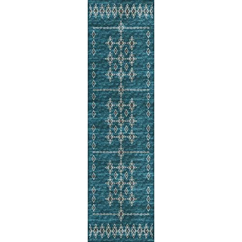 Sedona Sn3 Blue Transitional Rug Runner 2' 3&quot; X 7 ' 6&quot;