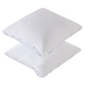 Waterproof Feather Proof Pillow Protectors 20X20 With Zipper Pack Of 2 Soft Bamboo Viscose Jersey Square Pillow Covers For Throw
