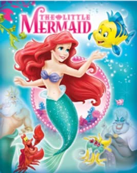 Disney Little Mermaid Ariel And Friends Soft Throw Silk Blanket 40'X50'