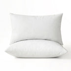 Miulee 14X22 Pillow Inserts, Pack Of 2 Down Feather Throw Pillow Inserts, Decorative Fluffy Throw Pillows Cotton Fabric For Living Room Sofa Bed