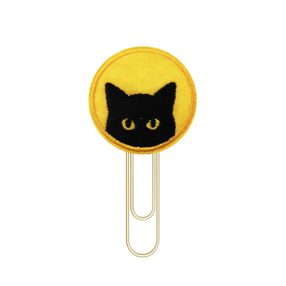 Reelfun Halloween Bookmark, Black Cat Planner Paper Clips