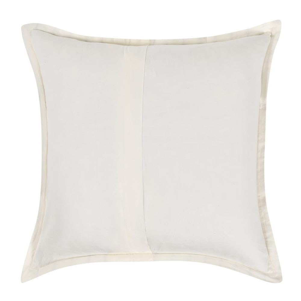 Kosas Home Kingston 26X26 Stripe Linen And Solid Cotton Euro Sham In Ivory