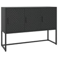 vidaXL Sideboard Black 41.3"x13.8"x29.5" Steel