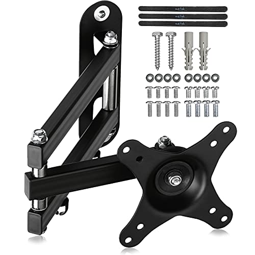Suptek TV Wall Mount Swivel Tilt Rotation Full Motion Adjustable Articulating for Most 15-32 inch LED, LcD Monitor Wall Mount VE