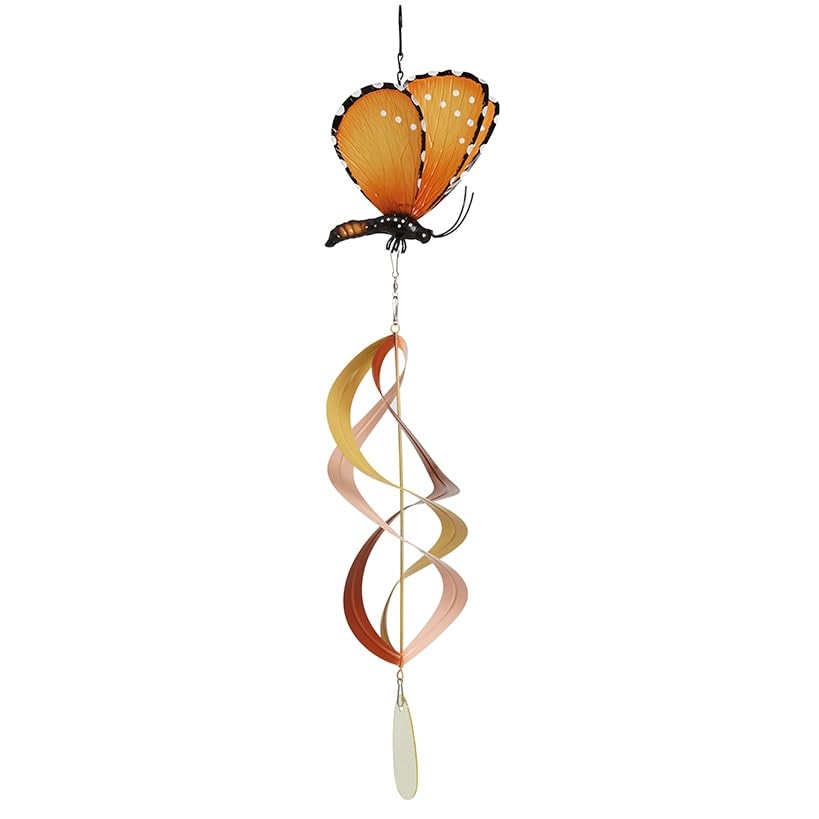 Butterfly Wind Spinners - Orange