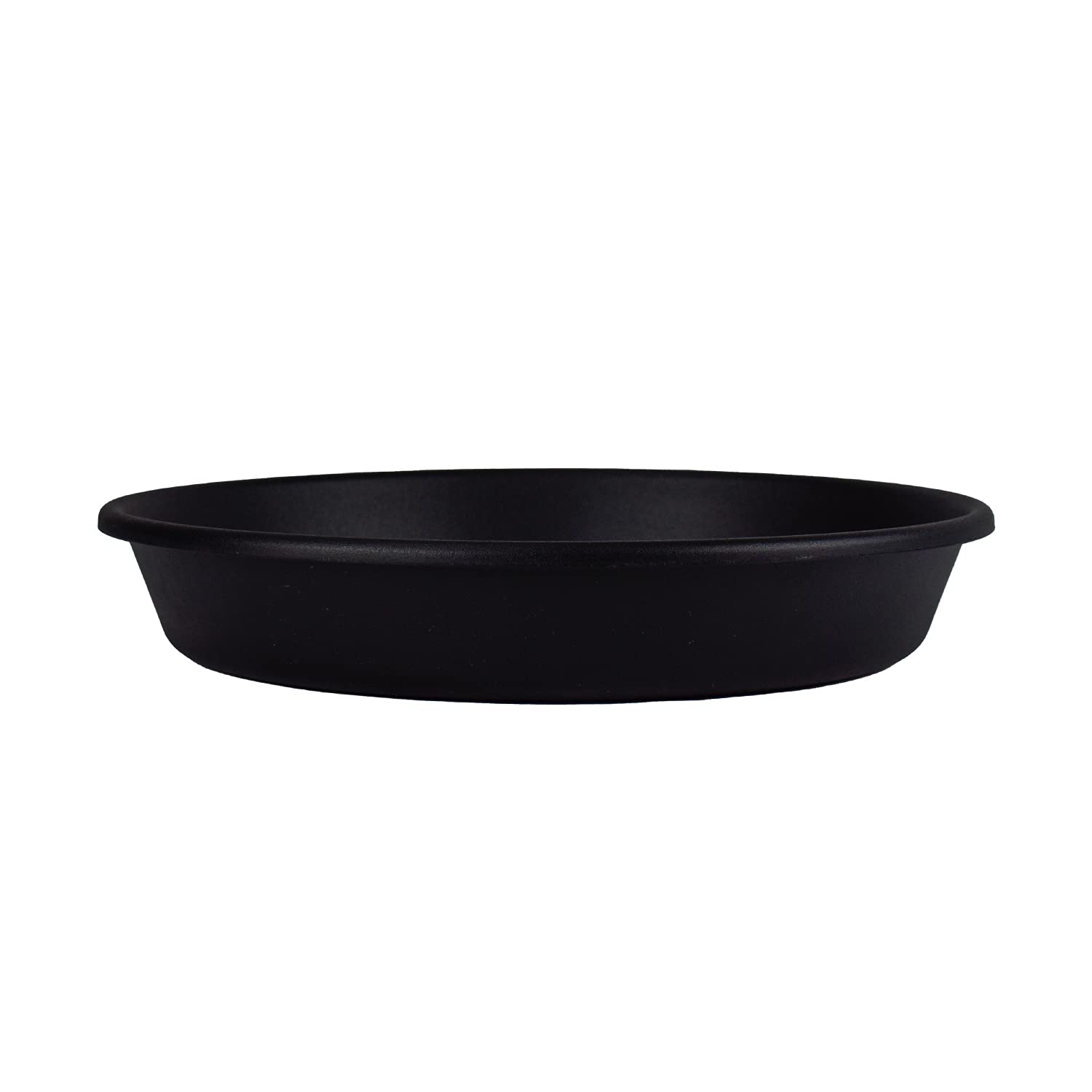The Hc Companies 8 Inch Round Plastic Classic Plant Saucer - Indoor Outdoor Plant Trays For Pots - 8.5'X8.5'X1.5' Black