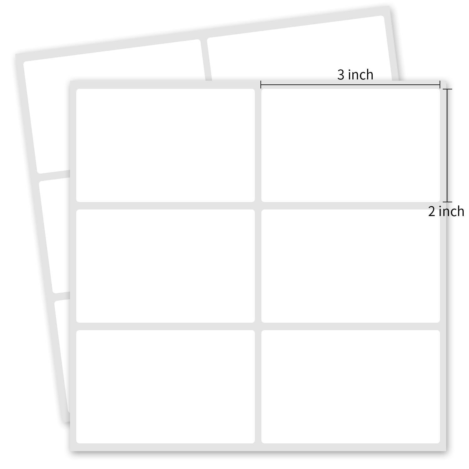 Yeachlaing 2  3 Inch Removable Blank Freezer Labels,Water/Oil/Tear Resistant/Ink Won'T Smudge No Residue (120Pcs,1 Bag)