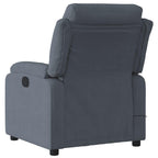 vidaXL Massage Recliner Chair with 6-Point Vibration Massage and Convenient Side Pocket, Dark Green Velvet Rocker, Adjustable Backrest & Footrest Lounge Seat for Living Room, USB Charge Port