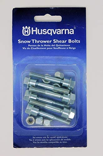 Husqvarna Shear Bolts & Nuts Kit For 2 Stage Snow Blowers/Throwers (6 Pack) 570Xp, 575Xp, 576Xp/ 580790401, 588077502, 539976978