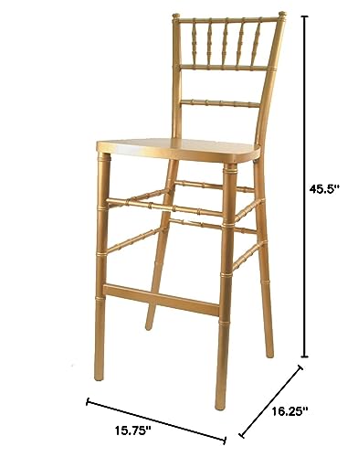 Commercial Seating Products European Gold Wood Dining Bar Stool Chairs