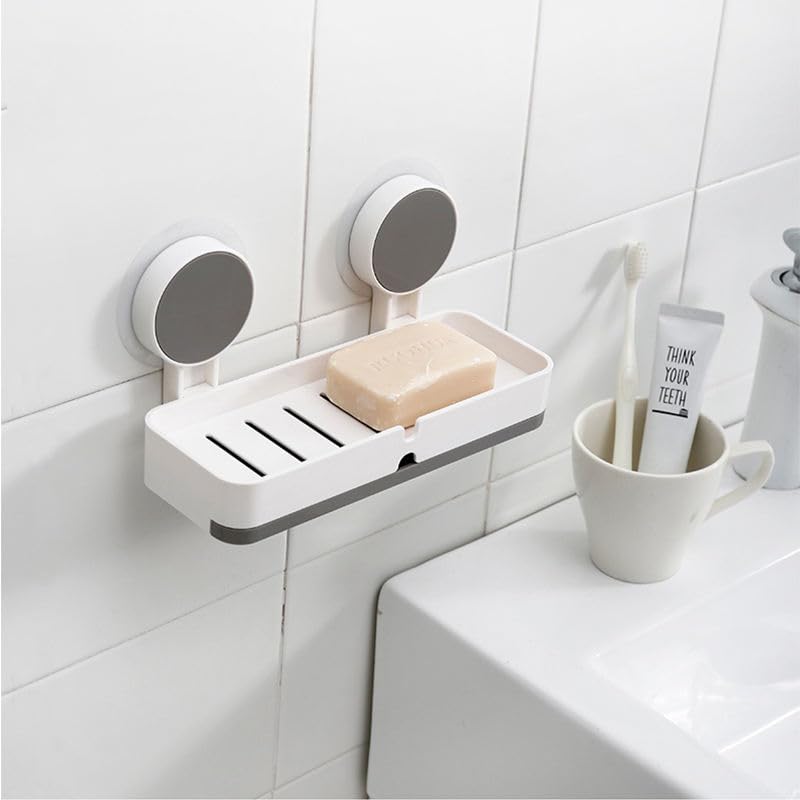 Hirsha Wall Mounted Storage Organizer | Self Adhesive Kitchen Bathroom Holder | Spoon Chopstick Toothbrush Storage Rack | No Dri