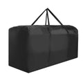 Ihomepark Extra Large Patio Cushion Cover, 68 X 30 X 20 Inch Black Outdoor Furniture Seat Cushion Storage Bag, Water Resistant R