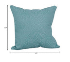 Blazing Needles Square Polyester Jacquard Throw Pillows, 17", Mabul Spa 2 Count