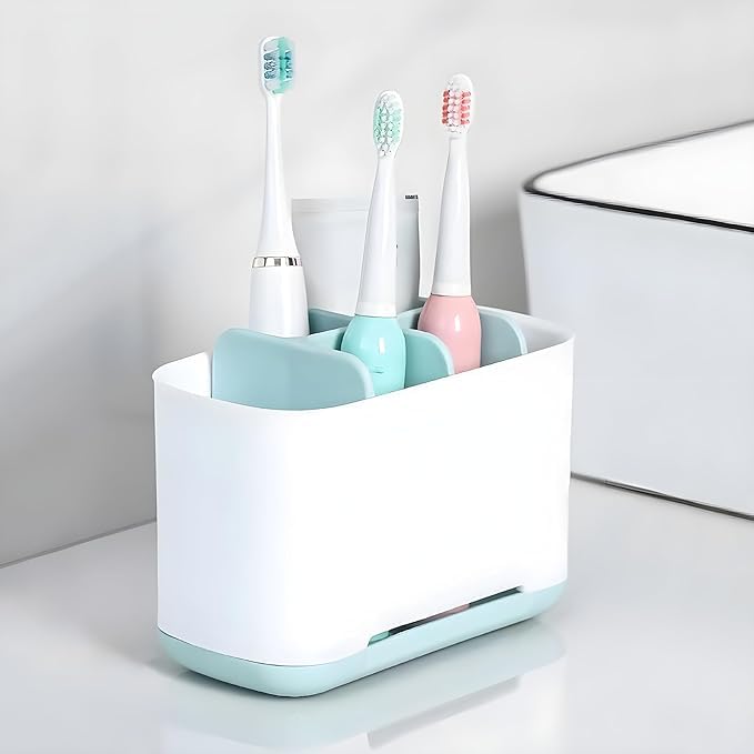 SOSSI Toothbrush Holder, Multipurpose Storage Holder, Stand for Bathroom, Kitchen,Study Table. Bathroom Product Holder, Storage 