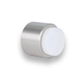 Wall Mounted Doorstop | 1.1' X 1.1' | Adhesive Or Screwing Installation | White Rubber | Stainless Steel | Matte | Great Adher