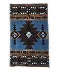 YHSF South West Native American Area Rug C318 (Blue-Brown, 2 Feet x 3 Feet 4 Inches)