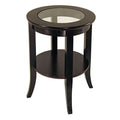 Ergode Wood Stafford End Table | Classic & Contemporary Design | Oyster Gray Finish | Drawer & Shelf | Solid & Composite Wood | 19.9" W x 18.9" D x 22" H (16018-VV) (92218-VV)