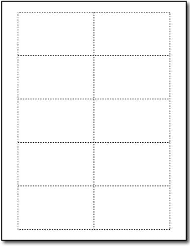 White Linen Business Card Paper - 20 Sheets / 200 Business Cards - Thick 80Lb Cover Textured Cardstock For Inkjet/Laser Printers