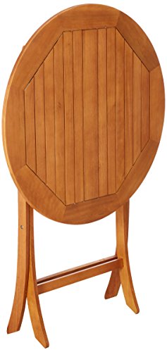 International Caravan Furniture Piece Royal Tahiti Outdoor 36&quot; Bar Height Round Folding Table