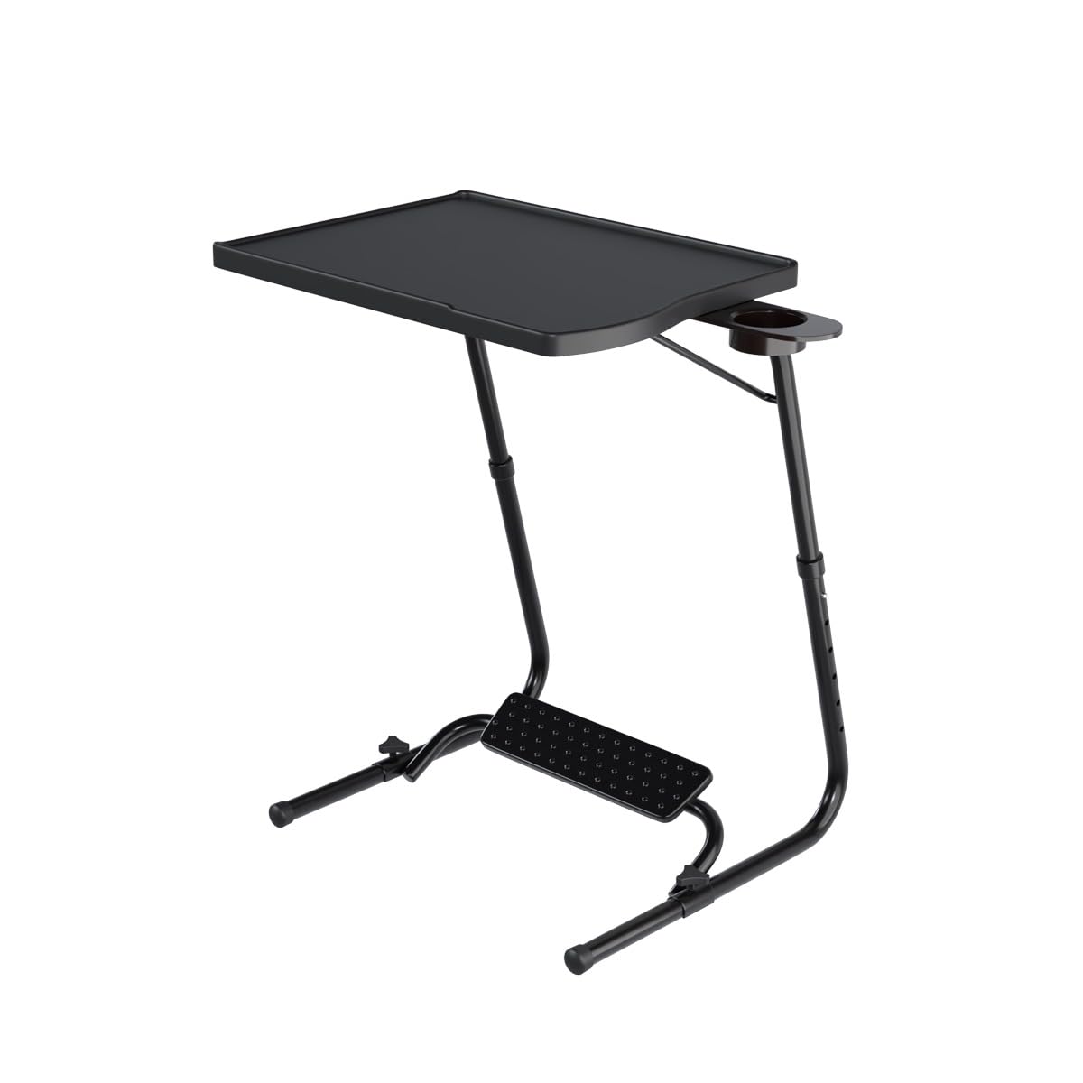 TABLE MAGIC Pro with Footrest Extended Work Space Laptop Table Mat Finish Height Adjustable Work Study Tv Tray Table Lap Desk (P