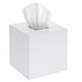 SILUT Tissue Box Cover Square, Acrylic Tissue Holder, Decorative Tissue Box Dispenser for Bathroom Bedroom Office Vanity, Tissue