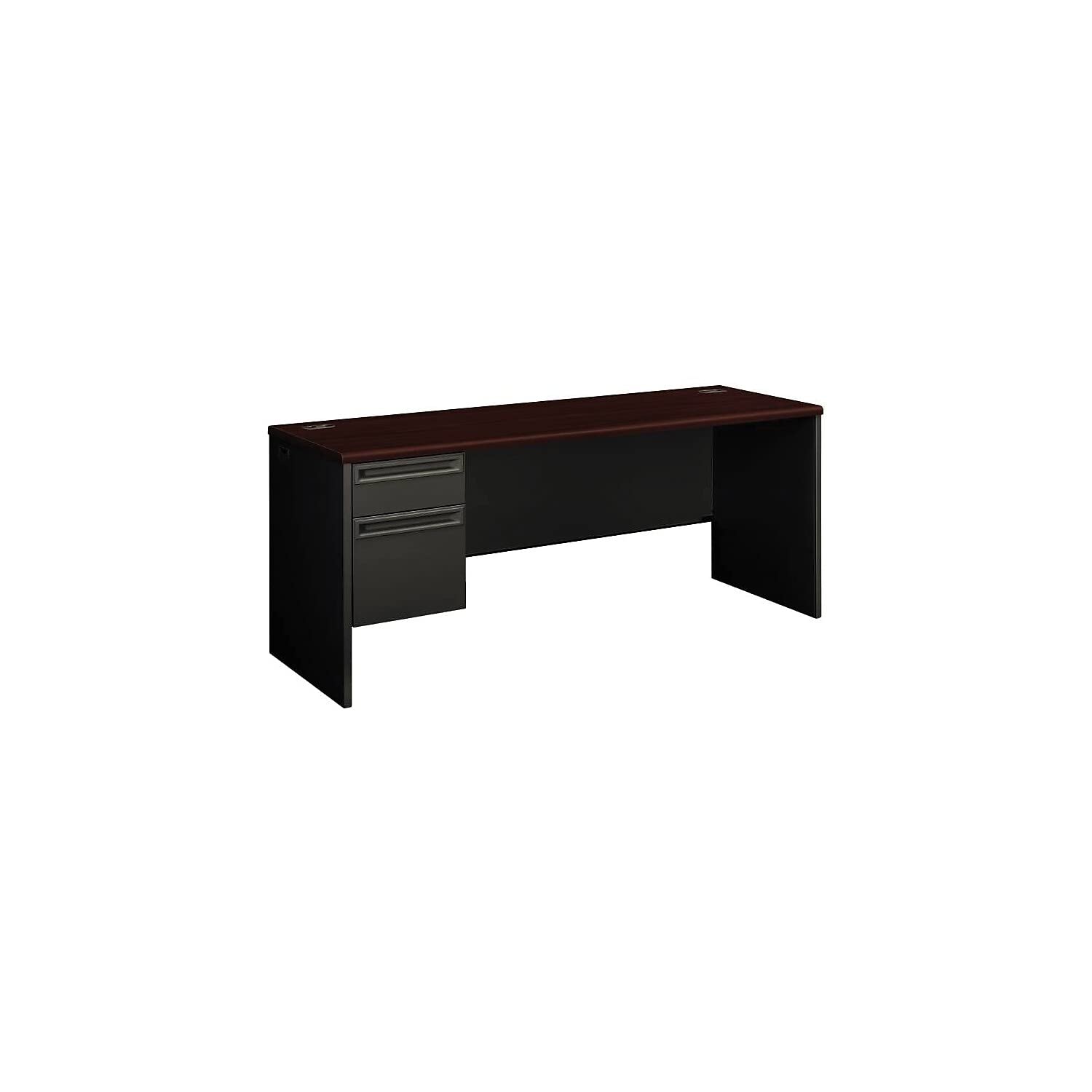 Hon® 38000 Series 72 X 24 Single Pedestal Credenza Credenza,S/Pd,Lft,My/Ccl (Pack Of2)