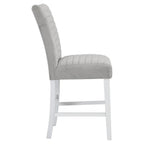 Acme Furniture Set of 2 Counter Height Chair, Gray and White
