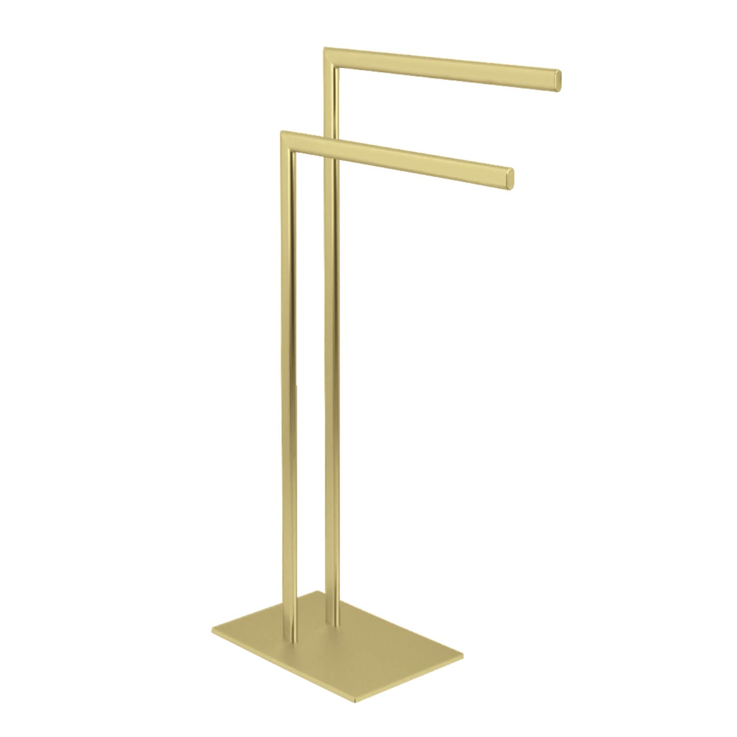 Kingston Brass SCC3097 Edenscape Pedestal Dual Towel-Rack, Brushed Brass