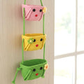 Gowithgreen 3Tier Wall Hanging Storage Basket | Cute Woven Cotton Rope Hanging Organizer | Multipurpose Toy & Accessories Holde