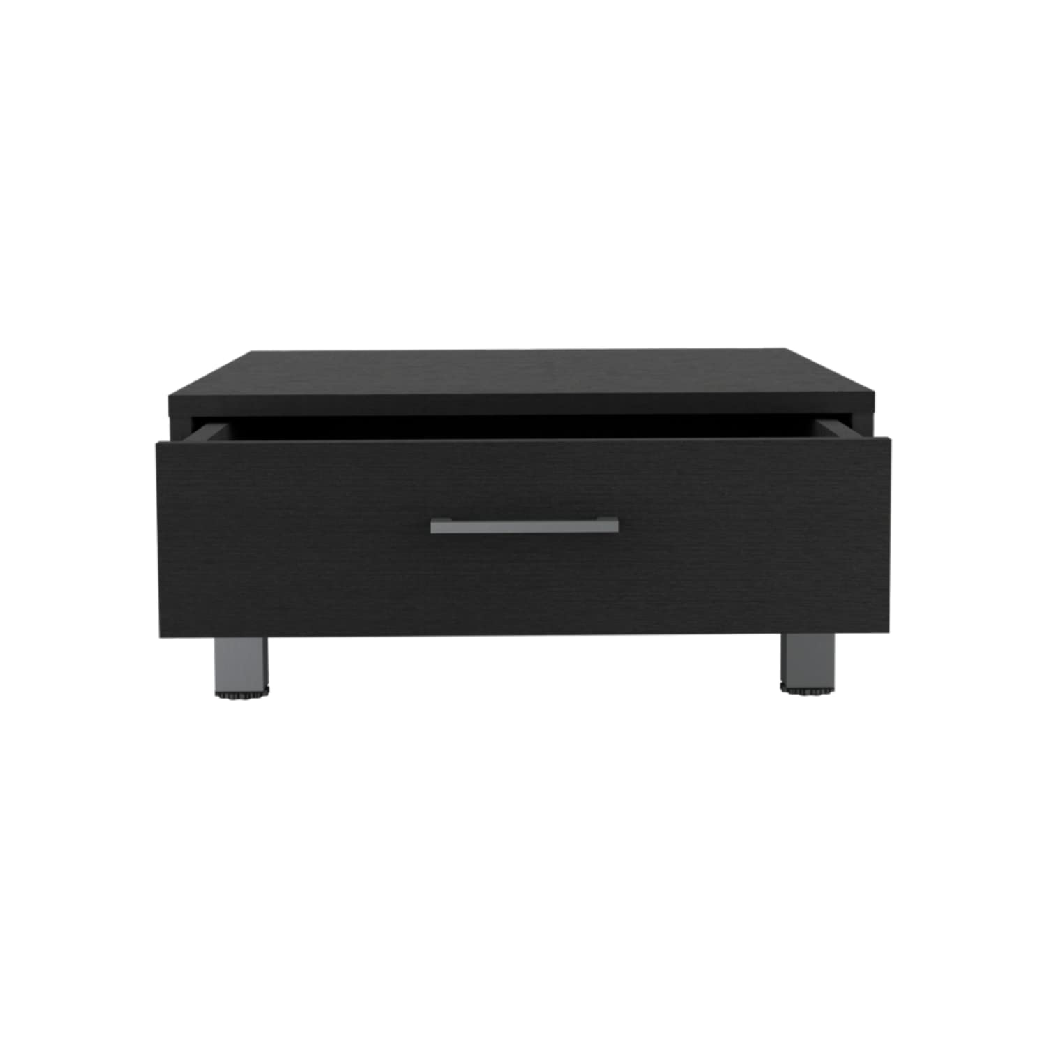 Athens Coffee Table, 1 Drawer, 4 Legs, Black