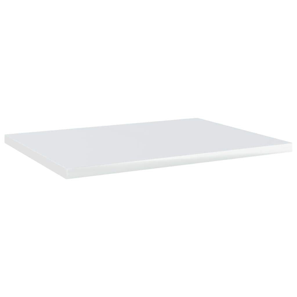 vidaXL High Gloss White Bookshelf Boards, Set of 8 – Durable Engineered Wood, Replacement Shelf Panels, Easy to Clean, Versatile Use, Modern Aesthetic