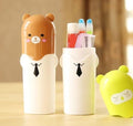 Mystte Plastic Toothbrush Holder, Tooth Brush Travel Case, Travel Toothpaste Toothbrush Holder Pack of 2