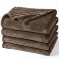 Phf Ultra Soft Fleece Blanket Twin Size, No Shed No Pilling Luxury Plush Cozy 300Gsm Lightweight Blanket For Bed, Couch, Chair, Sofa Suitable For All Season, 66' X 90', Cocoa Brown