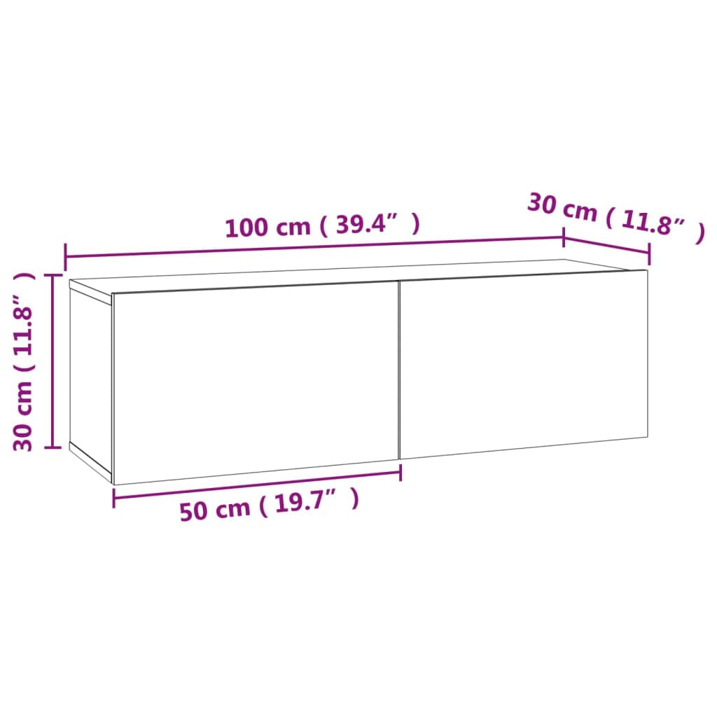vidaXL TV Stand Media Stand Storage Chest Stereo HiFi TV Bench Table Living Room Home Wooden Furniture Concrete Gray Engineered Wood