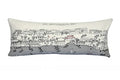 HomeRoots Cream 35' White St Michael's Daylight Skyline Lumbar Decorative Pillow