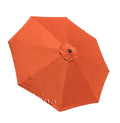 Bellrino Decor Replacement Terra Cotta/Burnt Orange Strong & Thick Umbrella Canopy For 10Ft 8 Ribs (Canopy Only)