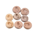 6Pcs Wood Color Wooden Closet Rod Holders,Unfinished Wood Wardrobe Pole Sockets Rod Closet Support with Screws Fit for 1 Inch Ro