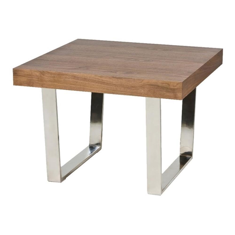 Pangea Home Sien Side Table, Walnut