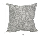 Blazing Needles Square Jacquard Throw Pillow, 17", Paislfrt Mica