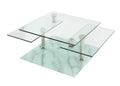 Neos Modern Furniture Coffee Table, Clear