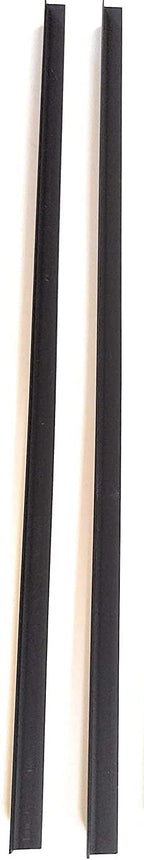 Custom Accents Pvc Hanging File Rail For 1/2 Drawer Sides 2 Feet Long Black (Sold In Pairs)