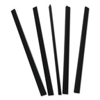 Slide 'N Grip Binding Bars, Black, 11 X 1/4, 100/Box
