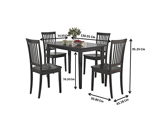 Coaster FINE Furniture CO- 5 Pc Dining Set, Cappuccino Wood