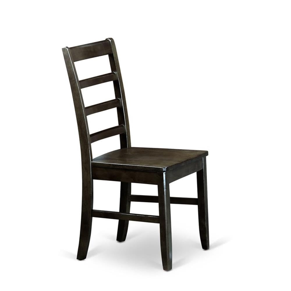 East West Furniture Espf3-Bch-W 3 Piece Dining Set Contains A Round Dining Room Table With Pedestal And 2 Kitchen Chairs, 30X30 Inch, Black & Cherry