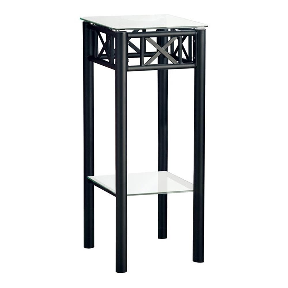 Monarch Specialties Metal with Tempered Glass Accent Table